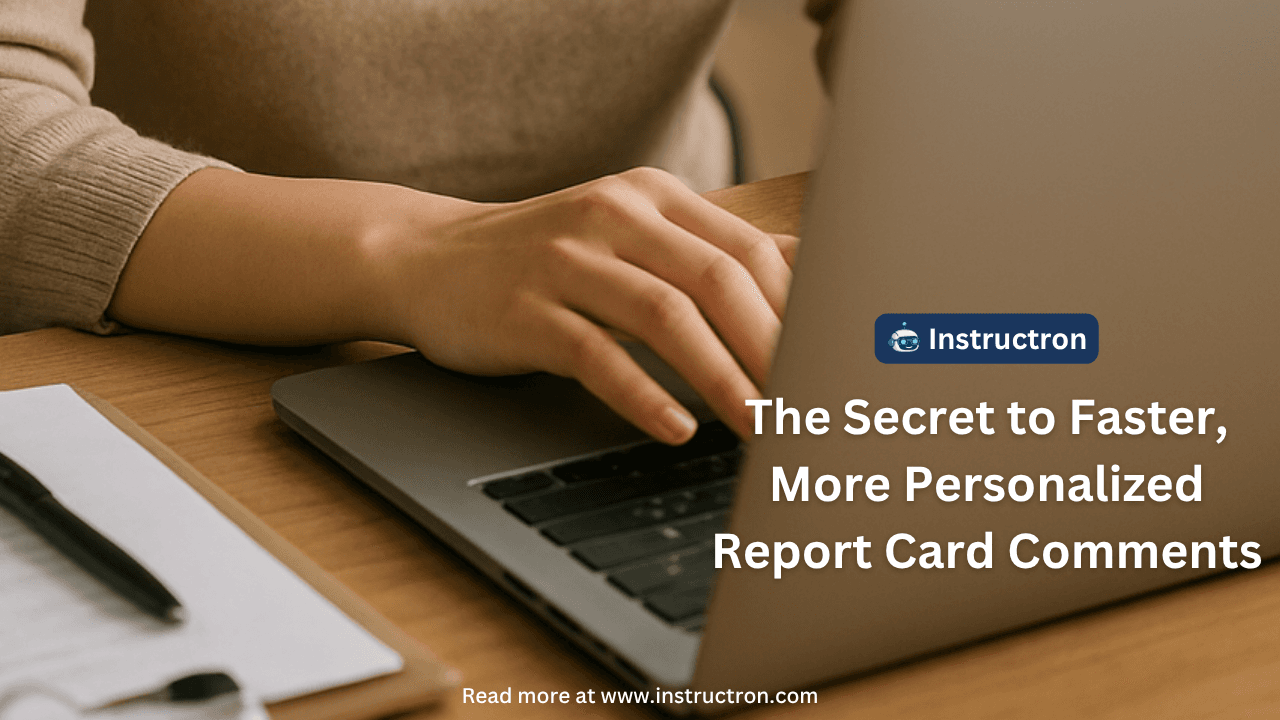The Secret to Faster, More Personalized Report Card Comments